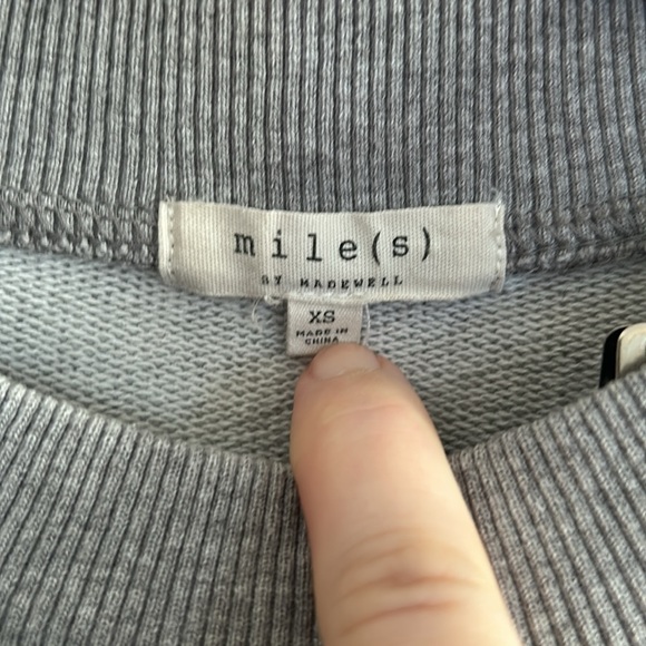 Miles by Madewell Embroidered Cropped Sweatshirt - Picture 2 of 3